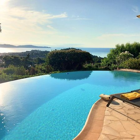 4-Star Private Villa With Heated Pool And Panoramic Sea View At Gulf De Saint Tropez Cavalaire-sur-Mer Luaran gambar