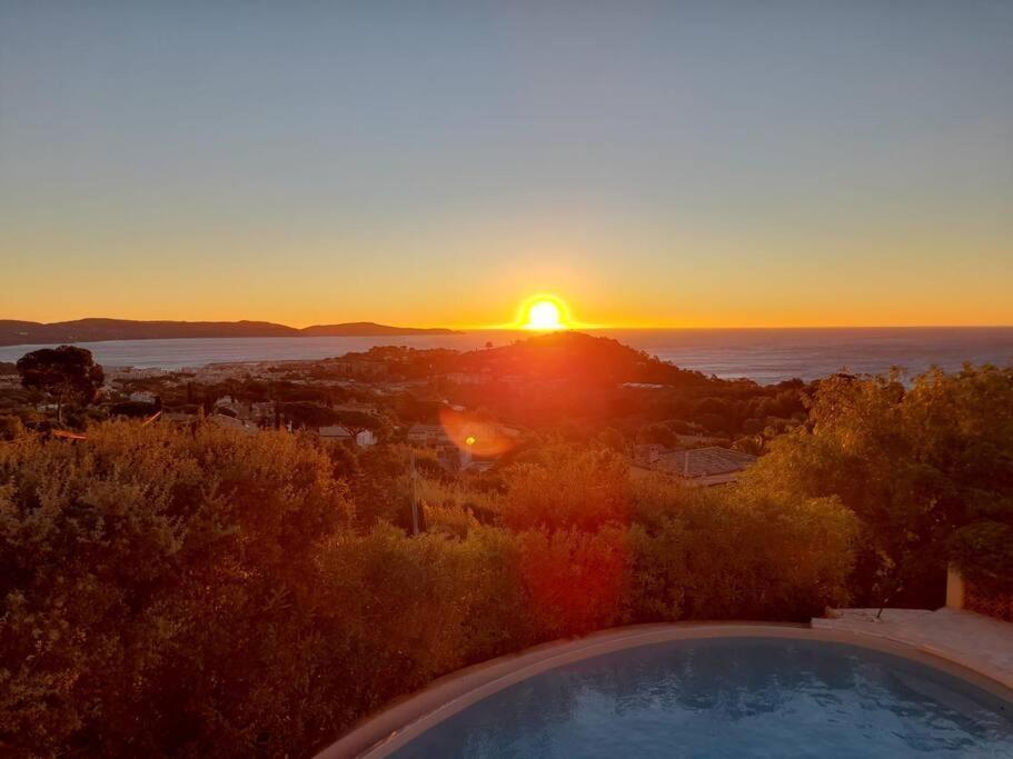 4-Star Private Villa With Heated Pool And Panoramic Sea View At Gulf De Saint Tropez Cavalaire-sur-Mer Luaran gambar