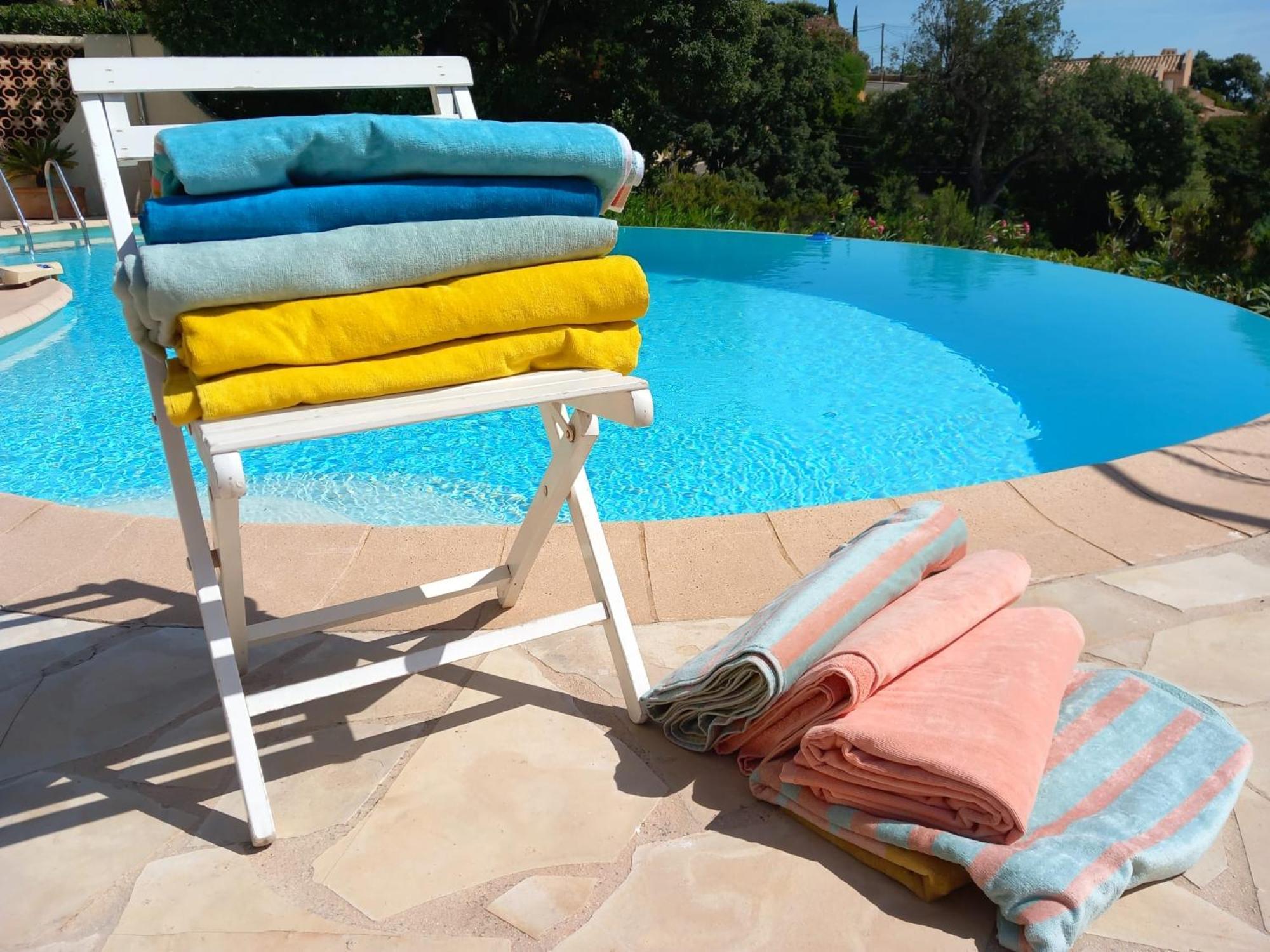 4-Star Private Villa With Heated Pool And Panoramic Sea View At Gulf De Saint Tropez Cavalaire-sur-Mer Luaran gambar