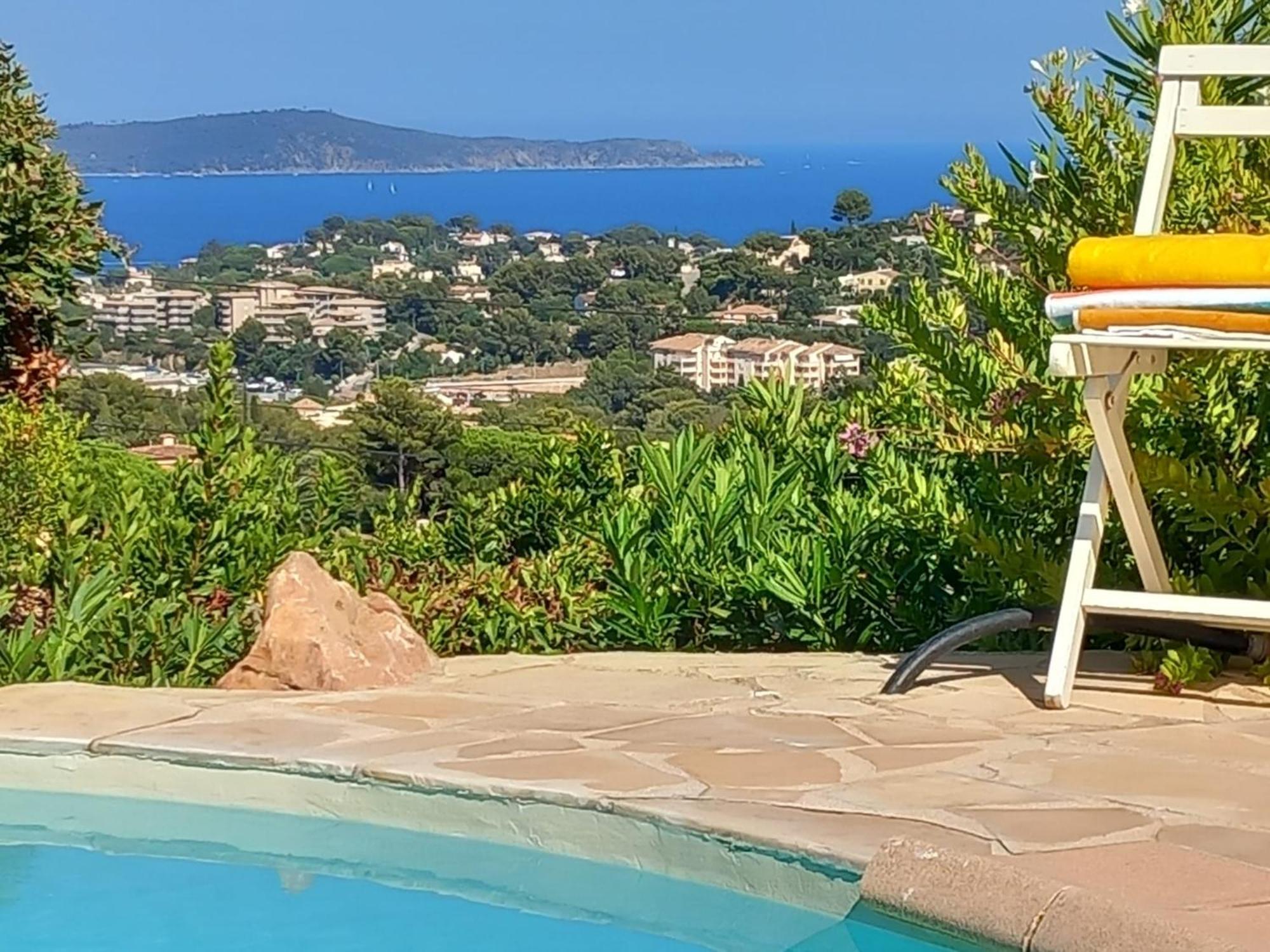 4-Star Private Villa With Heated Pool And Panoramic Sea View At Gulf De Saint Tropez Cavalaire-sur-Mer Luaran gambar